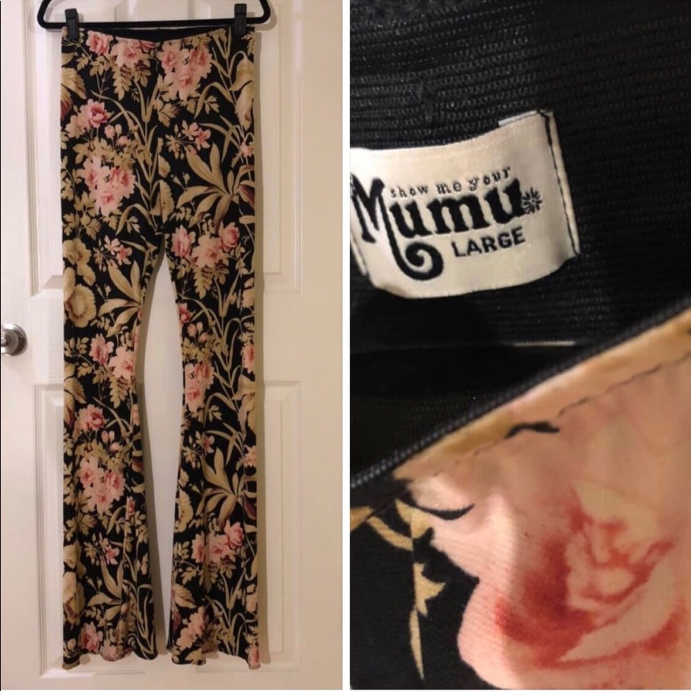 Show Me Your Mumu Floral Flare Pants
